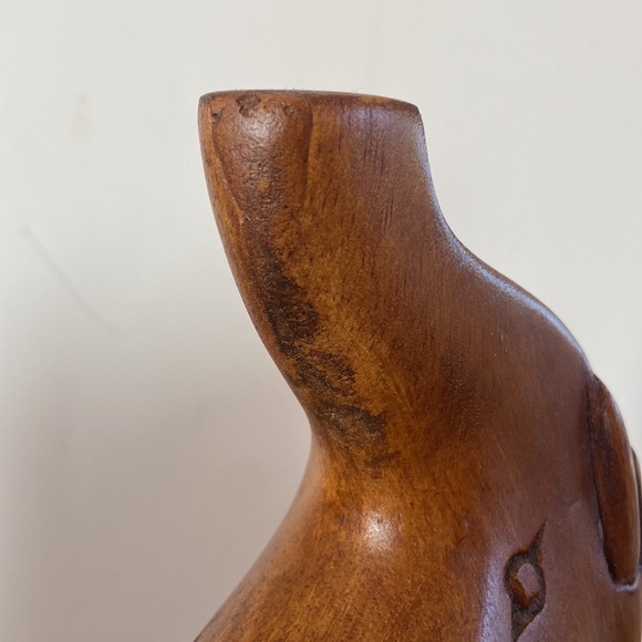 Vintage Carved Wood Elephant Bookends - Picture 11 of 12